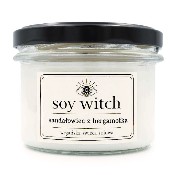 Świeca sojowa - sandałowiec z bergamotką