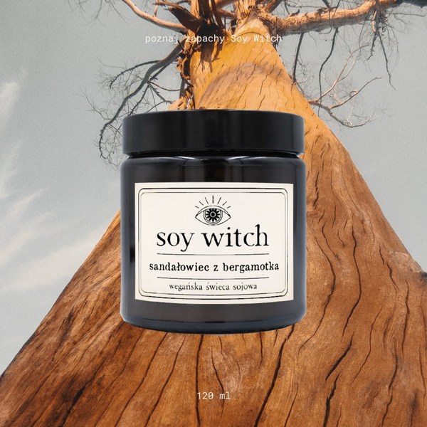 Świeczki sojowe na Dzień Dziadka - zestaw w pudełku prezentowym 3 Sandałowiec z bergamotką - świeca 120 ml