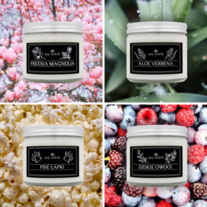 Zestaw świec sojowych - zapachy