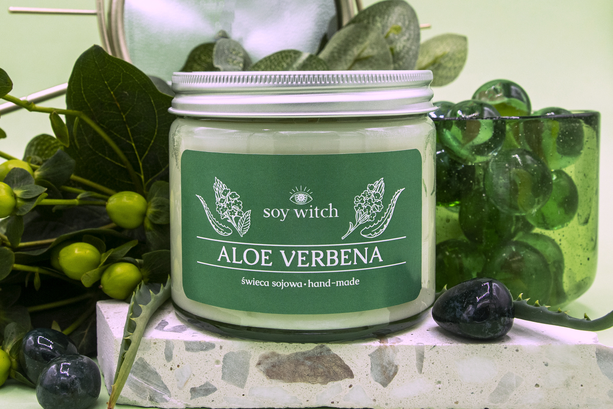 Aloe verbena - świeczka na wakacje 