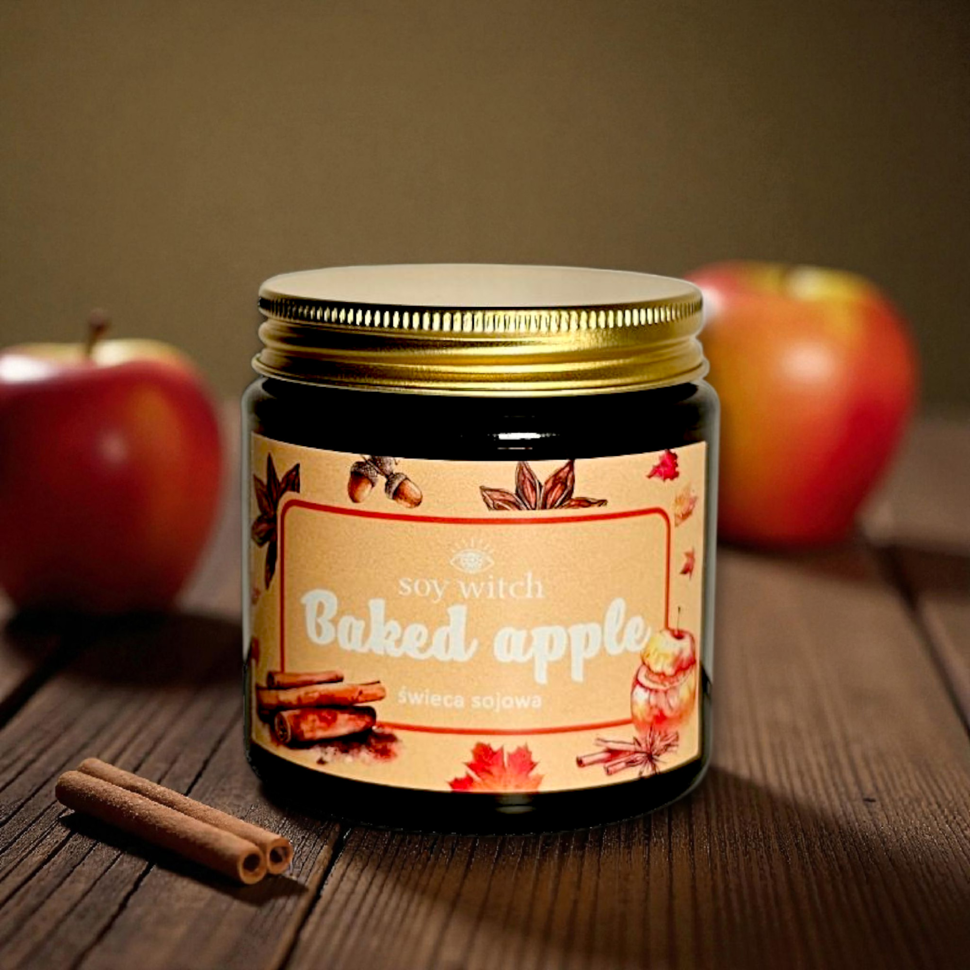 Soy Witch Backed Apple - świeca sojowa 120 ml 1 Soy Witch Backed Apple - świeca sojowa 120 ml - obrazek 2