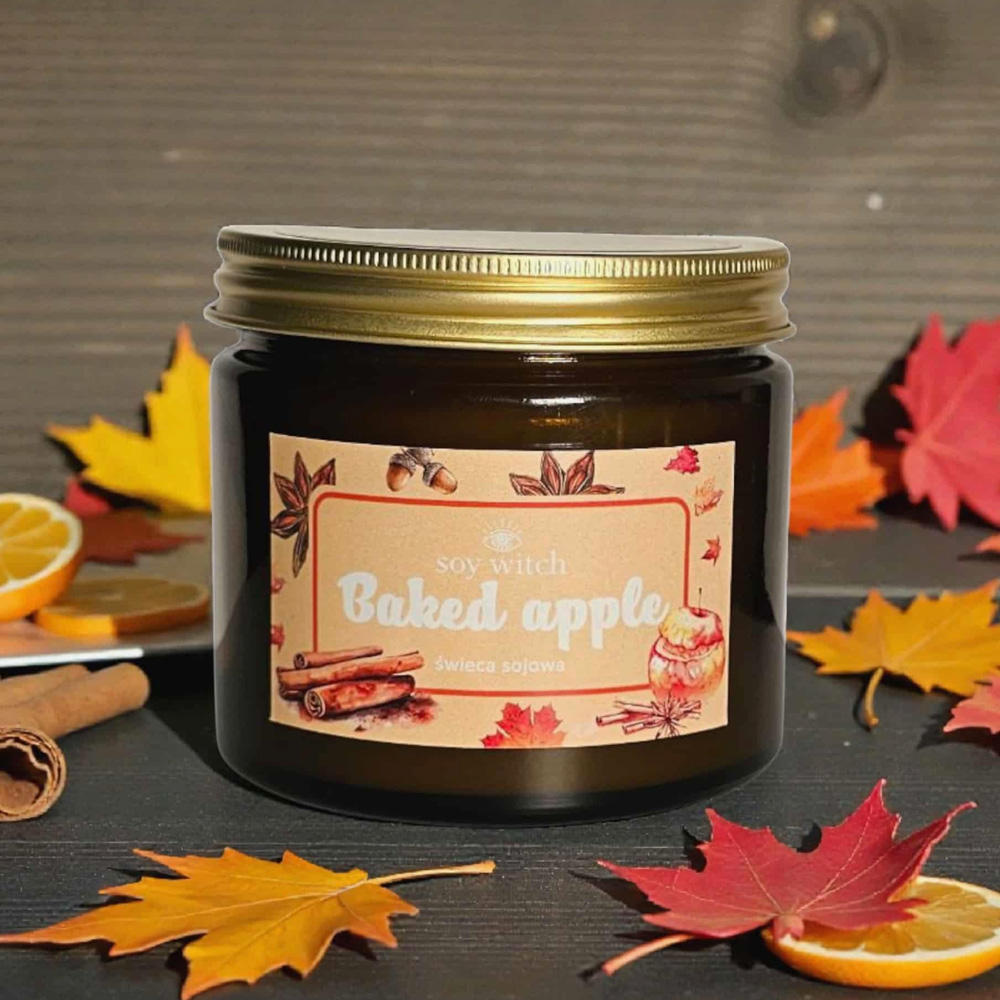 Soy Witch Backed Apple - świeca sojowa 250ml 1 Soy Witch Backed Apple - świeca sojowa 250ml - obrazek 2