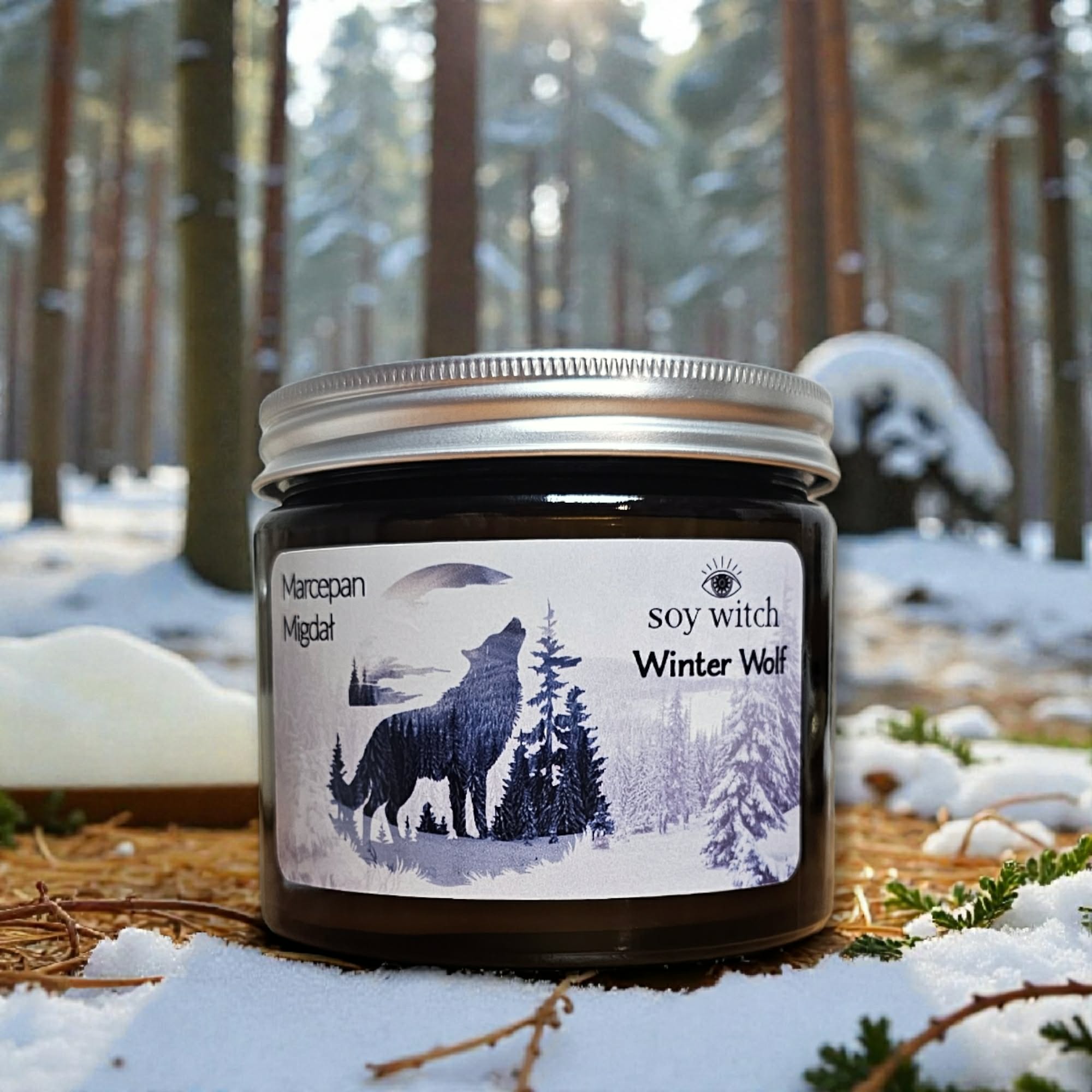 Winter Wolf Soy Witch - Marcepan i migdał świeca sojowa 250 ml 2 Winter Wolf Soy Witch - Marcepan i migdał świeca sojowa 250 ml - obrazek 3