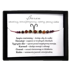 Bransoletka z kamieni naturalnych - Baran