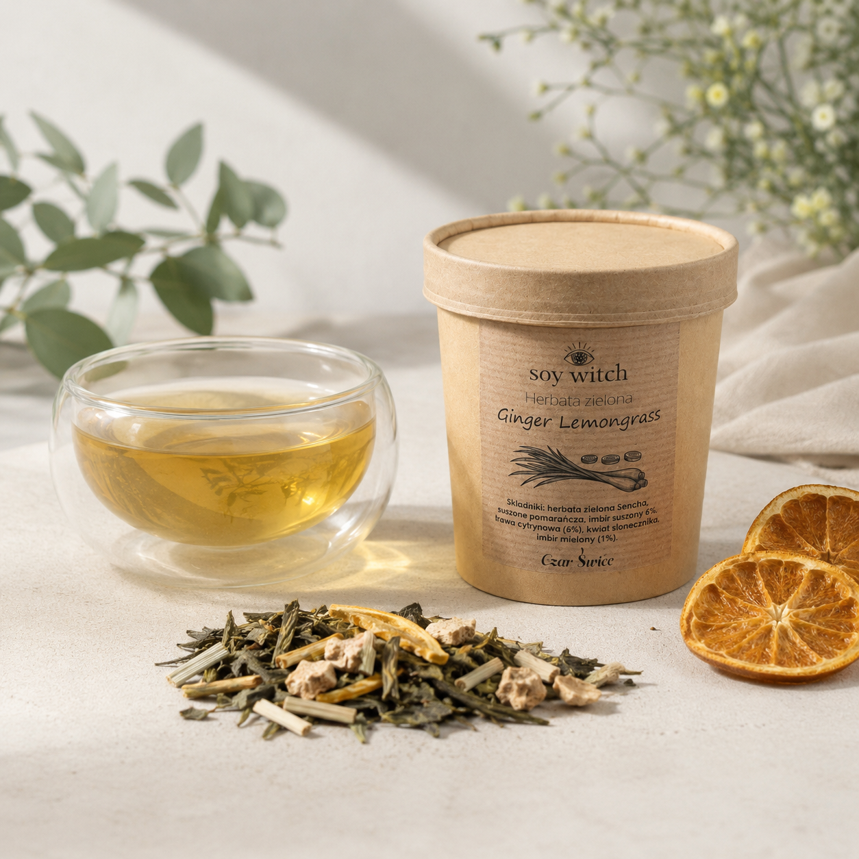 Herbata zielona - Ginger Lemongrass 4 Herbata zielona - Ginger Lemongrass - obrazek 5