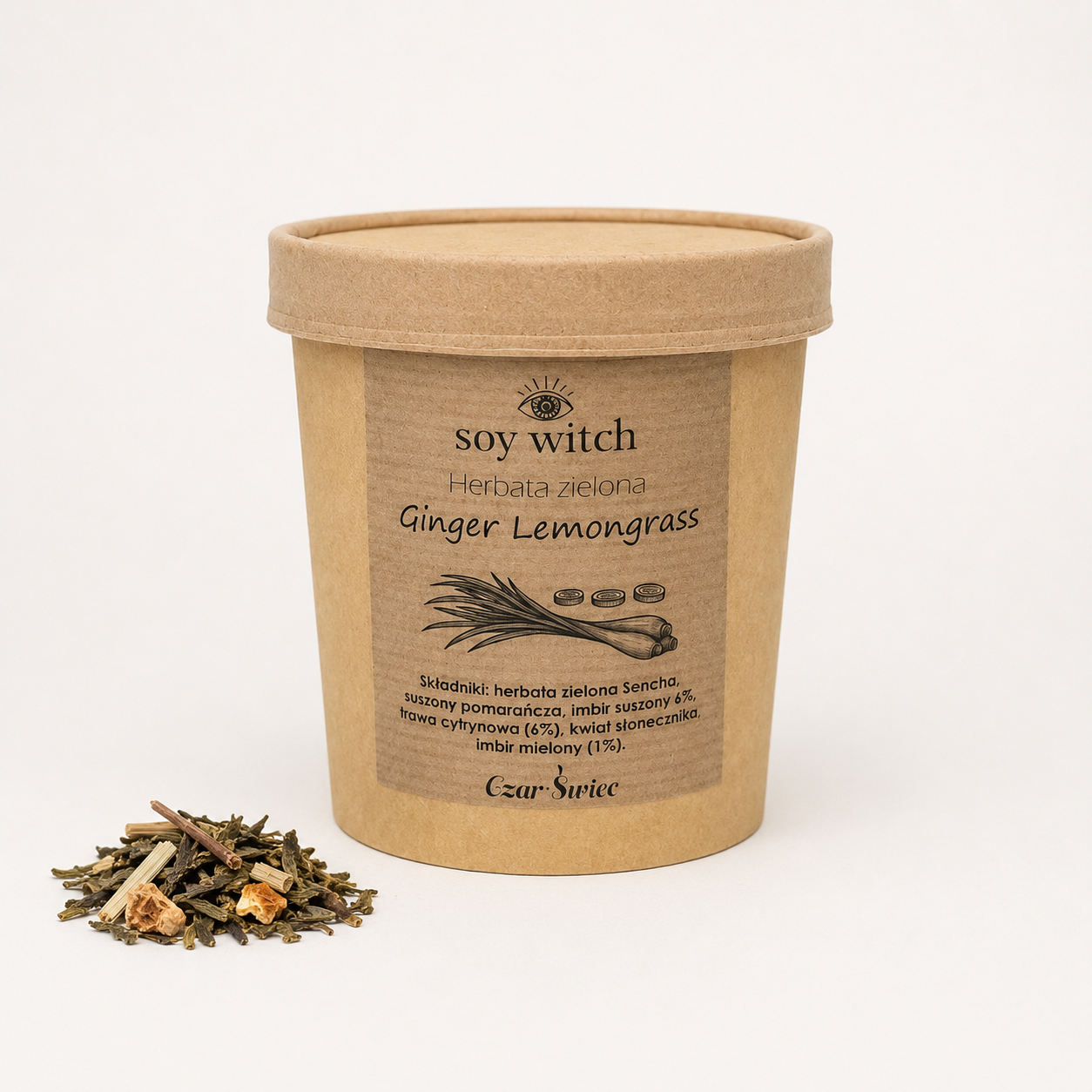 Herbata zielona - Ginger Lemongrass 2 Herbata zielona - Ginger Lemongrass - obrazek 3