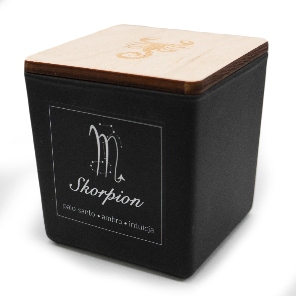 Magia Zodiaku - Skorpion - świeca sojowa 300ml 4 Magia Zodiaku - Skorpion - świeca sojowa 300ml - obrazek 5
